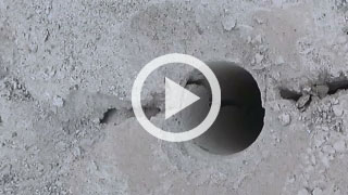 video: View of crack from splitter